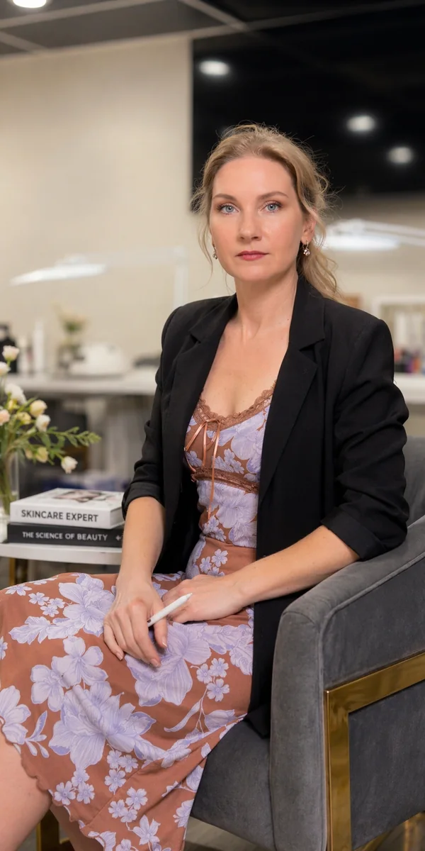 Olha Zhovanyk, licensed esthetician